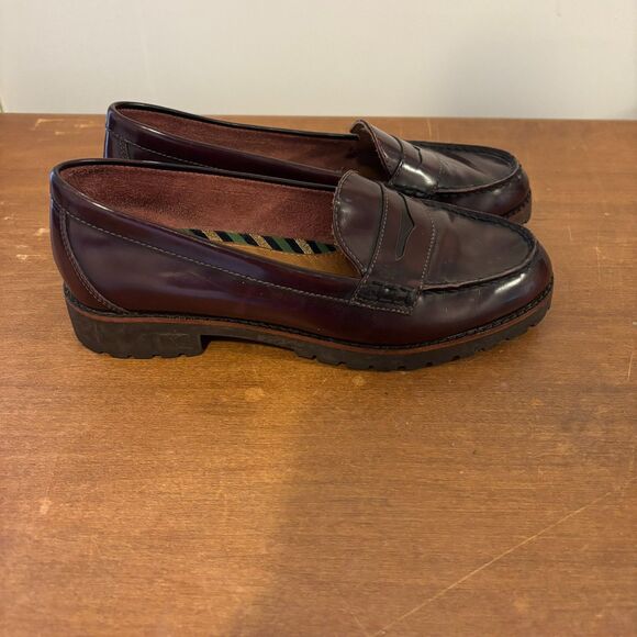 Sperry Women's size 9 Leather Upper Preppy Chocolate Brown Old Money Loafers - Picture 3 of 7
